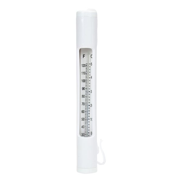 Northlight 6.75in White Round Pool Thermometer with White Cord