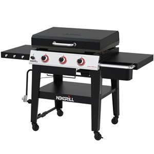 Barbecue au gaz propane liquide Nexgrill noir à 3 brûleurs