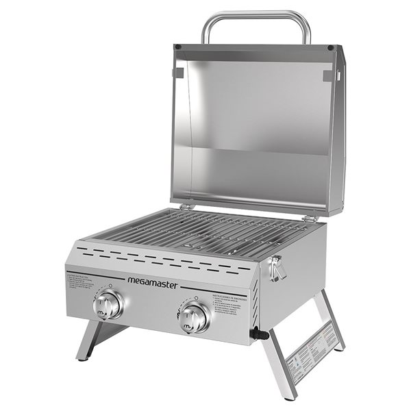 Nexgrill Stainless Steel 2-Burner Propane Gas Tabletop Grill 820-0033M