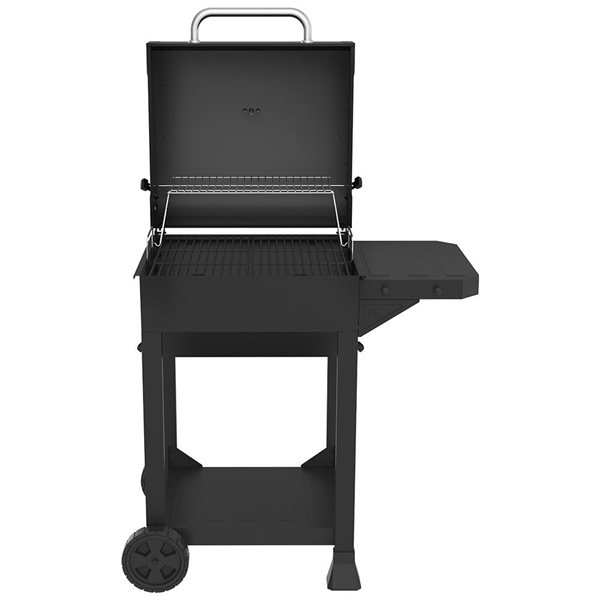 Nexgrill 36-in Black Cart-Style Charcoal Grill with Side Shelf 810