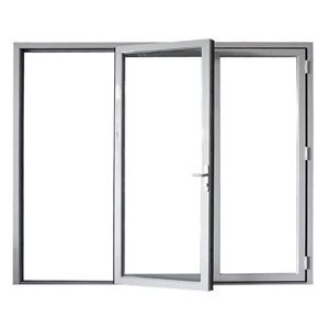 Avora Elite Bi Fold Patio Doors 124 X 96-in Tempered Glass White Aluminum Right-hand 3-panels
