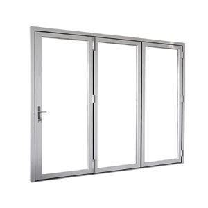 Avora Elite Bi Fold Patio Doors 124 X 84-in Tempered Glass White Aluminum Right-hand 3-panels
