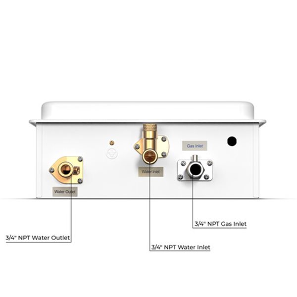 Eccotemp Builder Grade Series 6.0 Gpm 145000-BTU Indoor Liquid Propane Tankless Water Heater