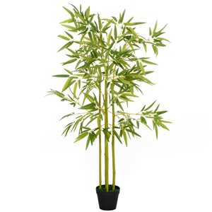 Outsunny 4-ft Green Artificial Bamboo Plants