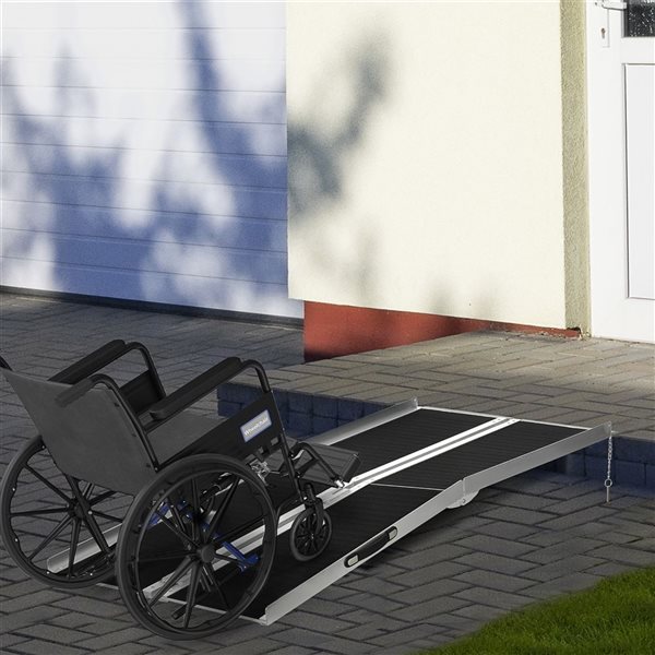 HOMCOM 6ft Non-skid PVC Wheelchair Ramp