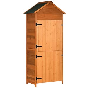 Outsunny 2.75-ft x 1.7-ft x 6-ft Garden Storage Shed