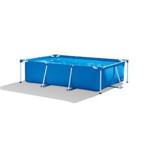 Pool Central Rectangular Frame Above Ground Swimming Pool with Filter Pump 8.5-ft x 5.25-ft