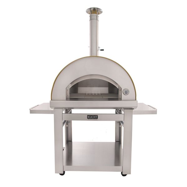 KUCHT Venice Yellow Wood-Fired Outdoor Pizza Oven