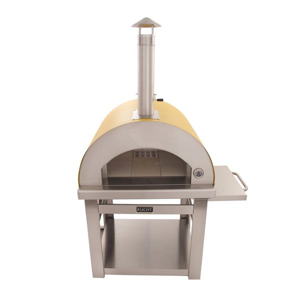 KUCHT Venice Yellow Wood-Fired Outdoor Pizza Oven