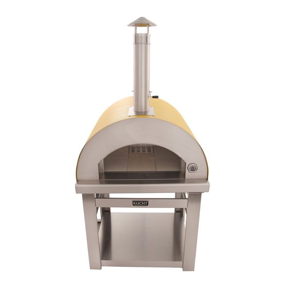 KUCHT Venice Yellow Wood-Fired Outdoor Pizza Oven