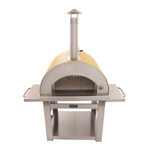 KUCHT Venice Yellow Wood-Fired Outdoor Pizza Oven