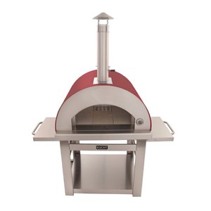 KUCHT Venice Red Wood-Fired Outdoor Pizza Oven