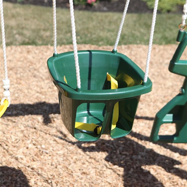 KidKraft Green moulded plastic child swing