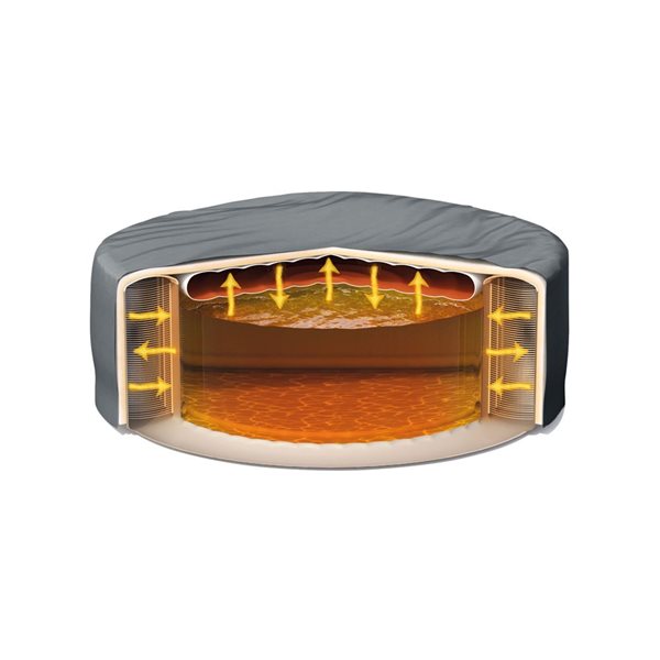Intex 77-in Tan Round Inflatable Spa - 4-person