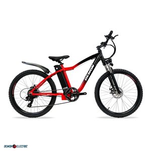 Vélo de montagne électrique unisexe Demon Electric Argo rouge de 26 po