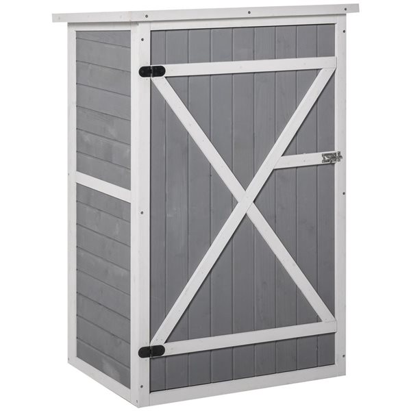 Outsunny 1.5 x 2-ft Wood Storage Shed with Asphalt Roof