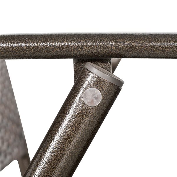 Outsunny Metal Frame Foldable Outdoor Wicker Chairs - 2-Piece