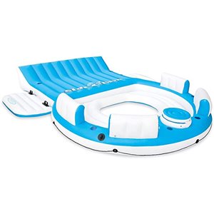 INTEX Splash 'n Chill Island 7-Seat Blue Inflatable Lounger