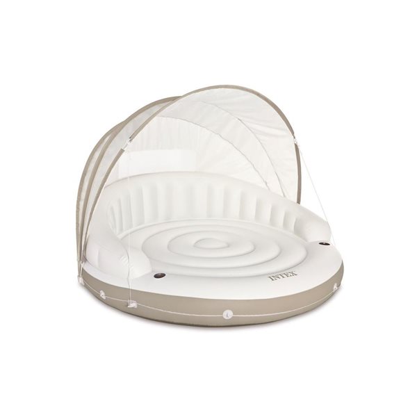 INTEX Canopy Island 2-Seat White Inflatable Lounger