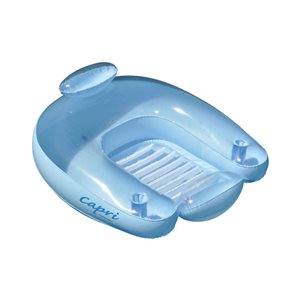 Swim Central 36.5-in Capri Transparent Light Blue Inflatable Pool Chair Float