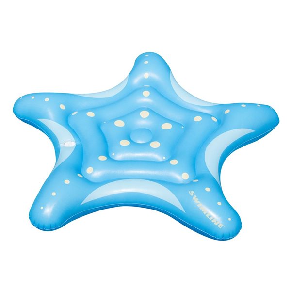 Swim Central Inflatable Starfish with Polka Dots Lounger Pool Float ...