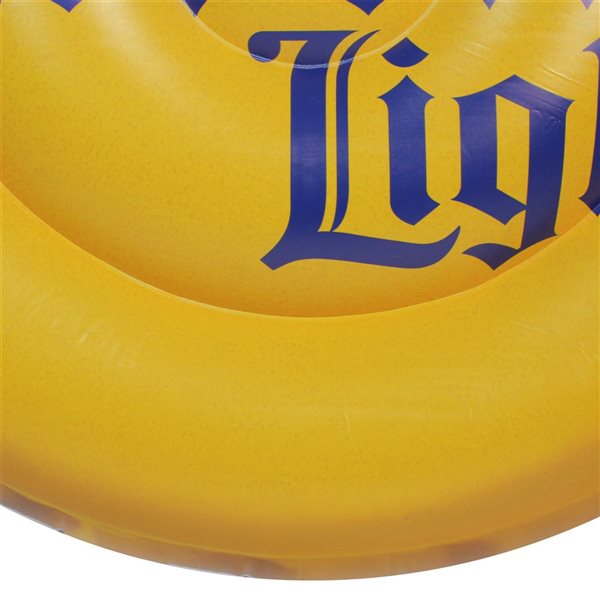 Northlight 51.5in Corona Yellow and Blue Inflatable Bottle Cap Pool Float 34219508 RONA