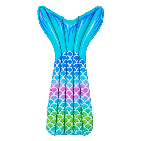 Pool Central 5.75-ft Blue and Green Mermaid Tail Swimming Pool Float ...