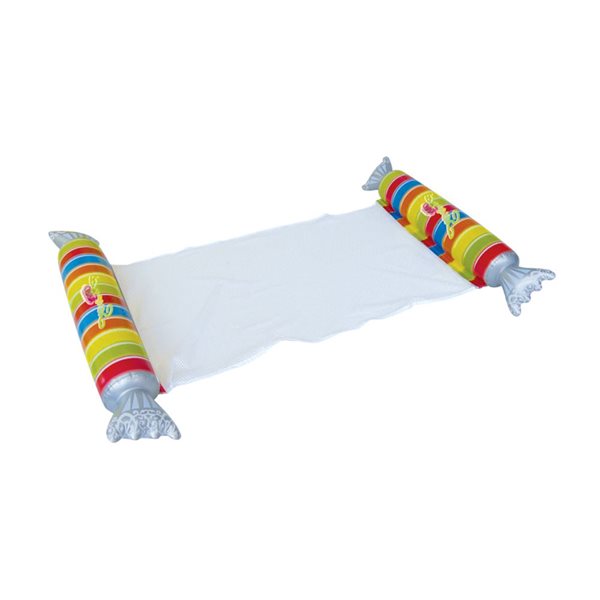 Northlight 57-in Inflatable Striped Candy Mesh Pool Hammock Float