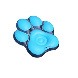 Swim Central 61-in Blue Pawprint Island Inflatable Pool Float