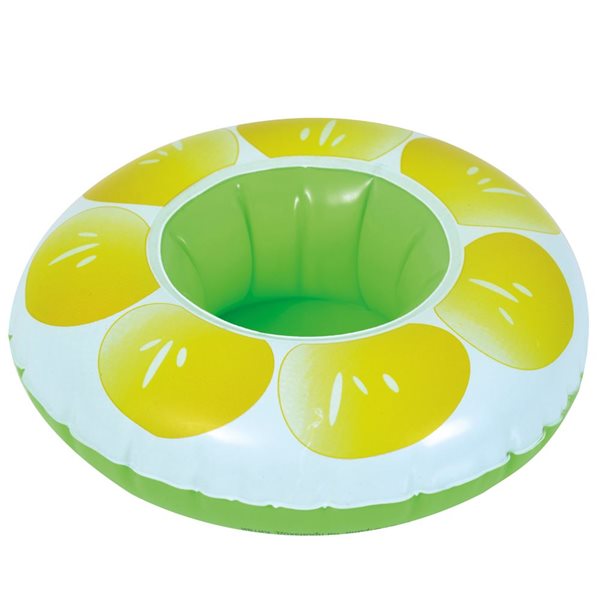 Pool Central 9-in Inflatable Lemon Slice Pool Float with Drink Holder ...