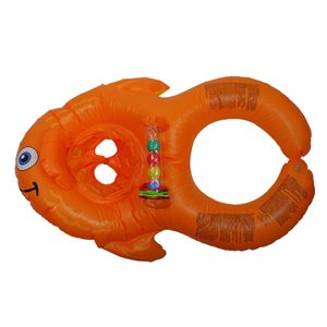 Swim Central Inflatable Orange Goldfish Baby Seat Pool Float