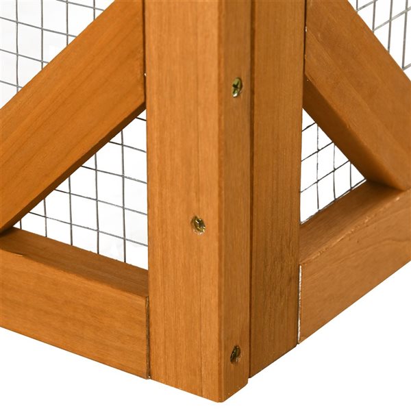 PawHut 44.1-in Small Animal Wooden Outdoor Enclosure