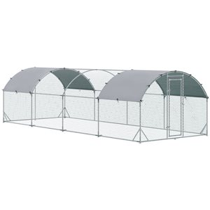 PawHut Galvanized Steel Large Chicken Coop