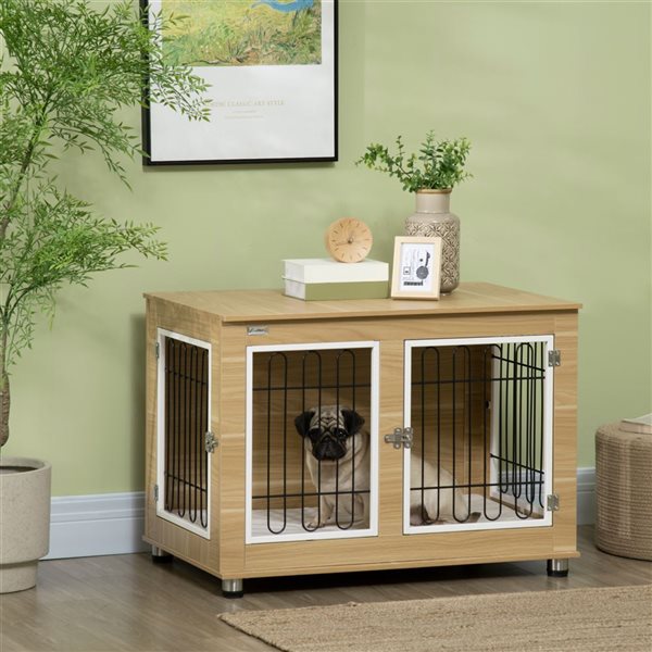 Pawhut Cage, cage pour chien,cage transport chien,cage chien interieur