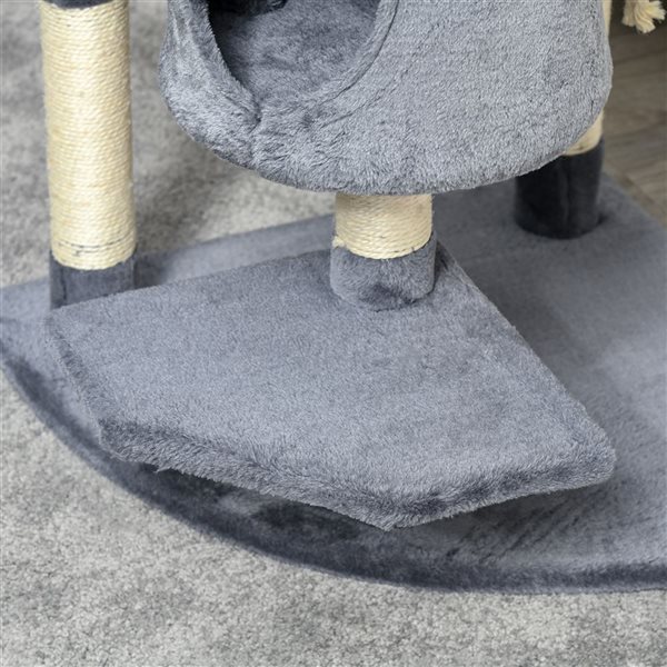 PawHut 79-in Grey Multi-Level Cat Tree