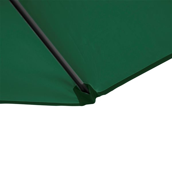 Outsunny 8-ft Green Offset Patio Umbrella with Base Included