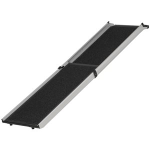 PawHut Portable Folding Pet Ramp, with Non-slip Surface and Carry Handle, Black