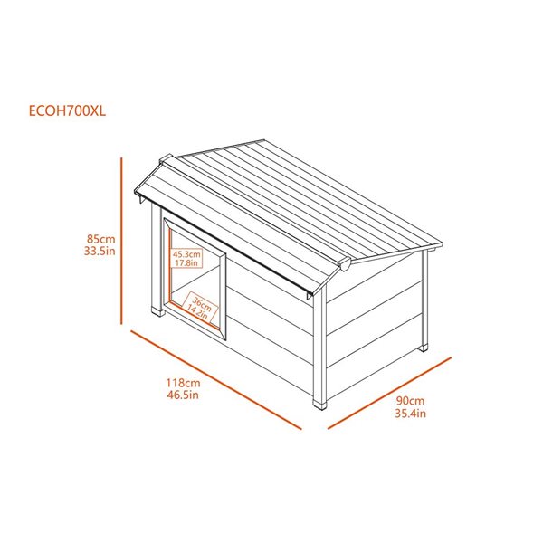 Ecoflex thermocore best sale dog kennel grey