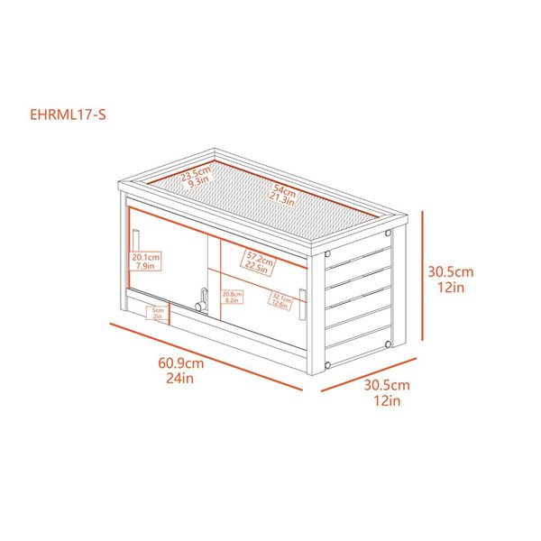 New Age Pet Mojave 24-in Grey Reptile Lounge