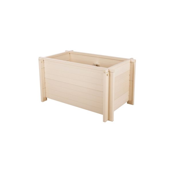 New Age Pet  Garden 30-in x 15.7-in Maple Mixed Composite Flower Planter