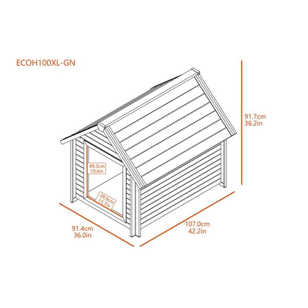 New Age Pet Bunk House X-Large Maple Dog House