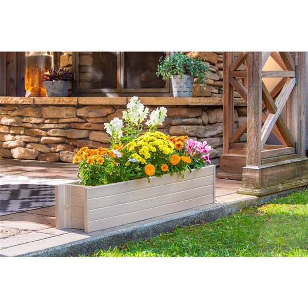 New Age Pet Garden 36-in x 7.5-in Maple Mixed Composite Window Box