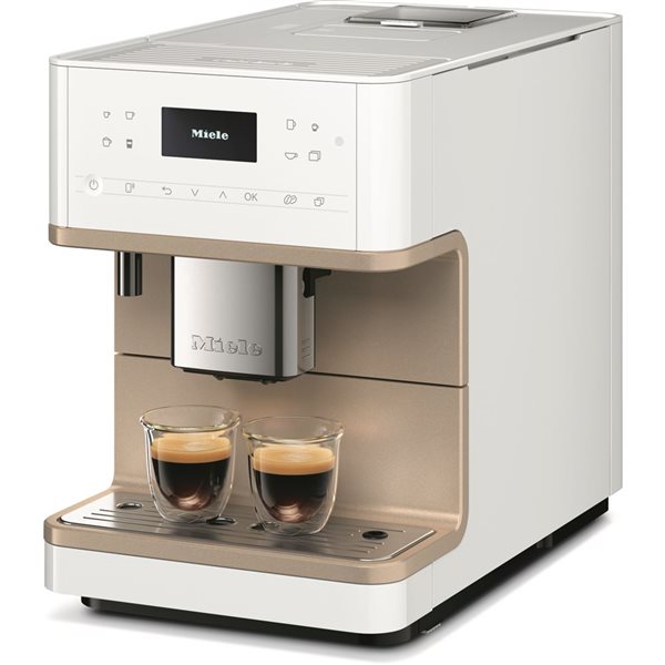 Machine à espresso automatique programmable blanc lotus de Miele