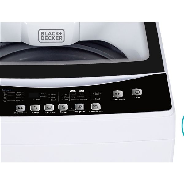 BLACK DECKER 2 cu. ft White Portable Top load Washer BPWM20W RONA