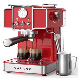 Galanz Retro Red Espresso Machine