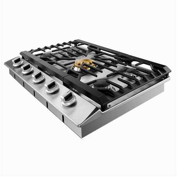 FOTILE Professional Tri-ring Series 30-in 5-Burner Stainless Steel Gas Cooktop