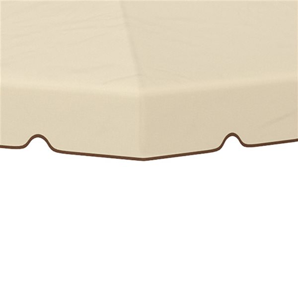 Outsunny 9.8-ft x 9.8-ft Beige Gazebo Replacement Canopy Top