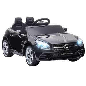 Aosom Black 12V Kids Ride-On Car with Remote Control