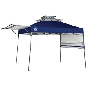Abri solaire rétractable Quik Shade Summit X bleu avec auvent