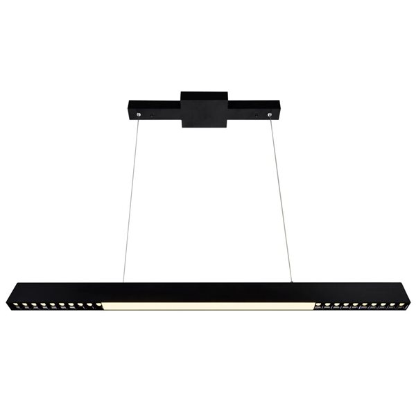 CWI Lighting Pienza 5-in LED Integrated Black Chandelier